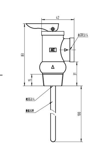 AKE压力99度泄压阀TP阀WYA-15安全阀WYA-20温度保水箱4分6分PT阀 - 图2