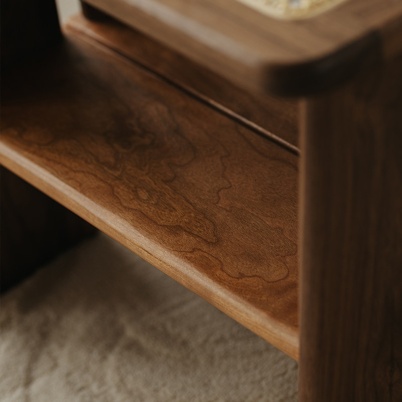 物应藤编换鞋凳黑胡桃木实木家用门口鞋柜凳入户梳妆凳矮凳小凳子,淘宝优惠券,粉丝福利购,淘宝优惠卷