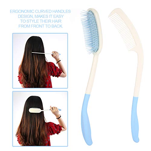 Long Handle Comb Long Handle Hair Brush Anti-Slip Handle Com - 图2