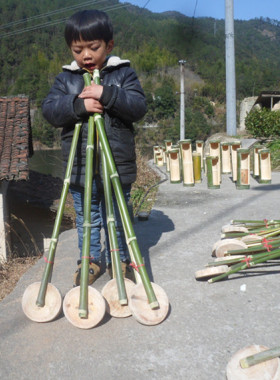 幼儿园独轮直杆小推车安吉游戏