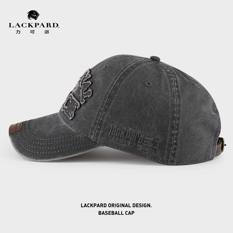 lackpard时尚鸭舌帽男夏季休闲美式帽子遮阳防晒加宽帽檐棒球帽