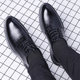 Business formal British groom's height increasing leather shoes