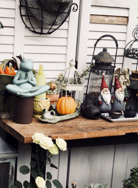 特价处理孤品集合--美式乡村风家居饰品铁艺木质做旧园艺杂货摆件