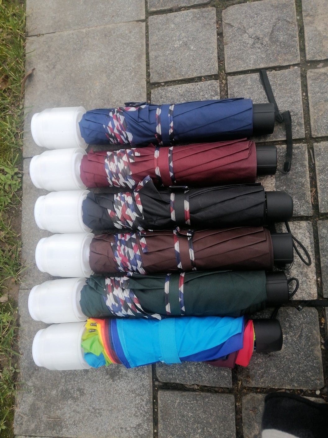 带防水套折叠伞10骨塑料伞套雨伞男女通用伞双人伞遮阳太阳伞_虎窝淘