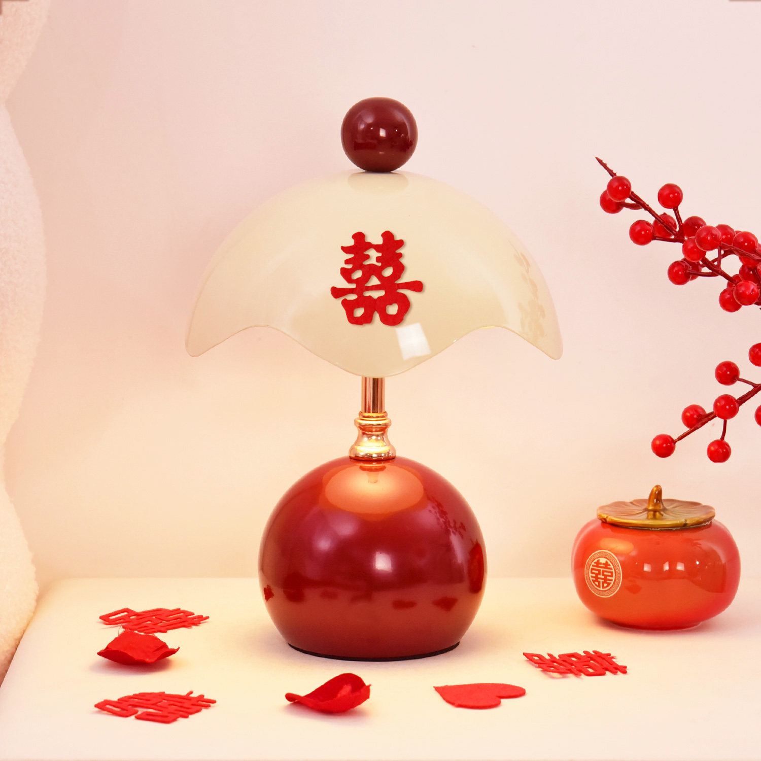 蛋壳结婚长明灯一对台灯婚房床头灯送新婚礼物高级女方陪嫁喜庆灯,淘宝优惠券,粉丝福利购,淘宝优惠卷