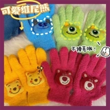 Брендовые японские мультяшные удерживающие тепло перчатки для школьников, милая универсальная клубника для влюбленных