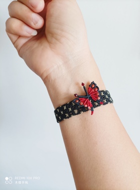 手工编织手链女款钱多多表带扣款式饰品礼物送女友闺蜜生日礼物