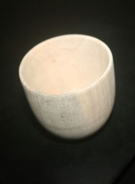 [零漆造物]大漆主人杯茶杯木胎斗笠杯漆器手工茶具茶杯