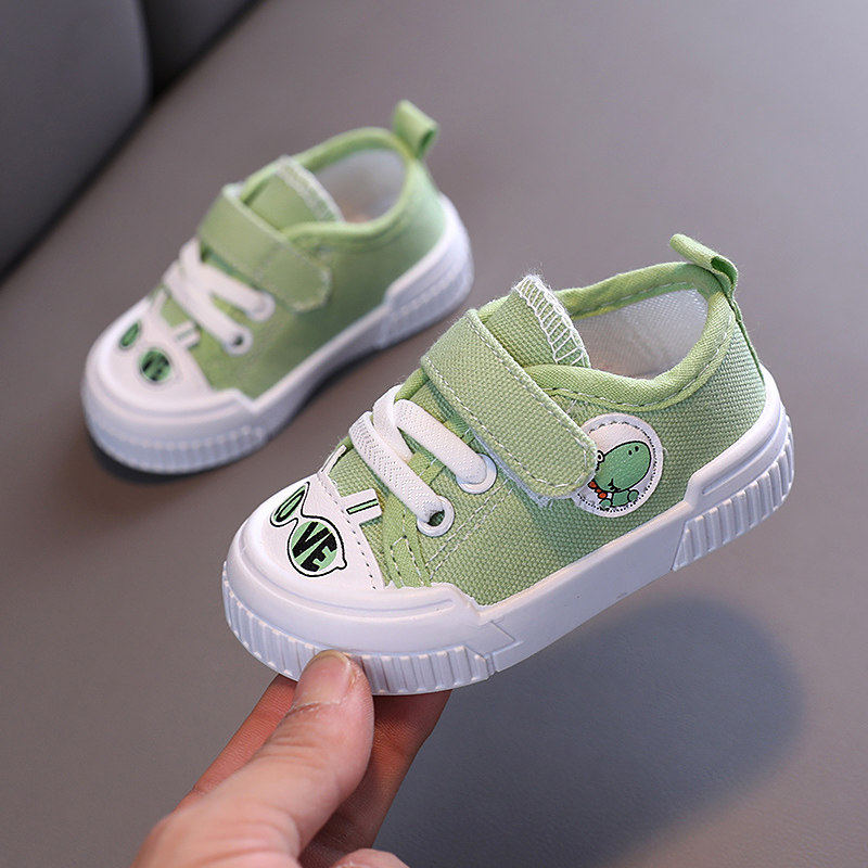 实心软底宝宝鞋学步鞋婴儿鞋子透气帆布鞋女宝宝鞋春秋单鞋男童鞋