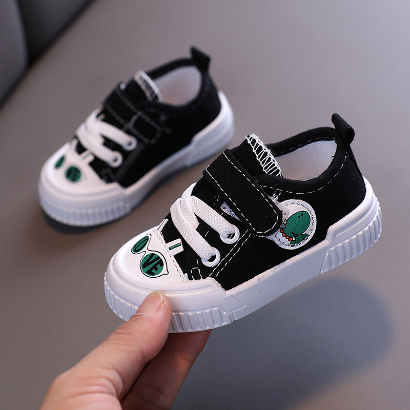 实心软底宝宝鞋学步鞋婴儿鞋子透气帆布鞋女宝宝鞋春秋单鞋男童鞋