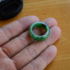 Natural Burmese Jade A Grade Waxy Green Ring with Certificate