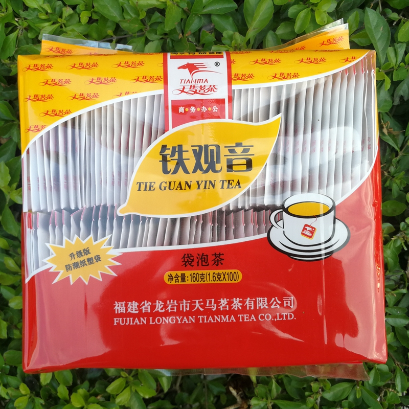 金龙壶红茶包绿茶茉莉 观音茶100小袋普洱商用酒店宾馆袋泡茶叶 - 图1