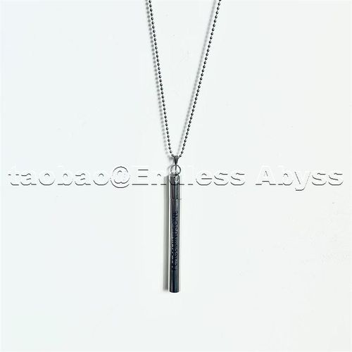 Endless Abyss 权志龙GD同款PMO雏菊字母烟管项链男女吊坠毛衣链 - 图3