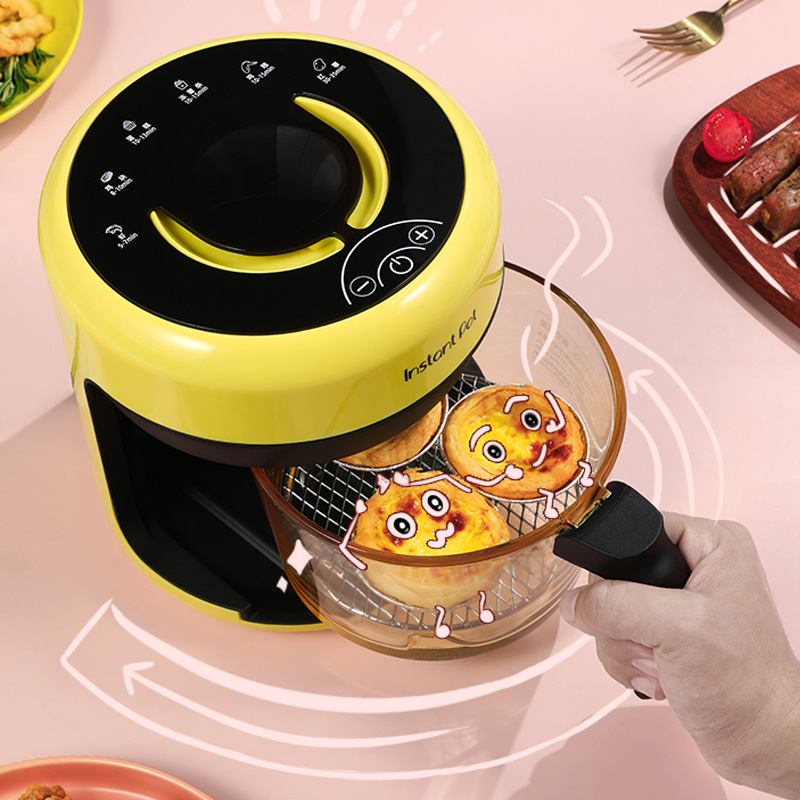 InstantPot康宁餐具小心机空气炸锅家用透明可视全自动智能小容量