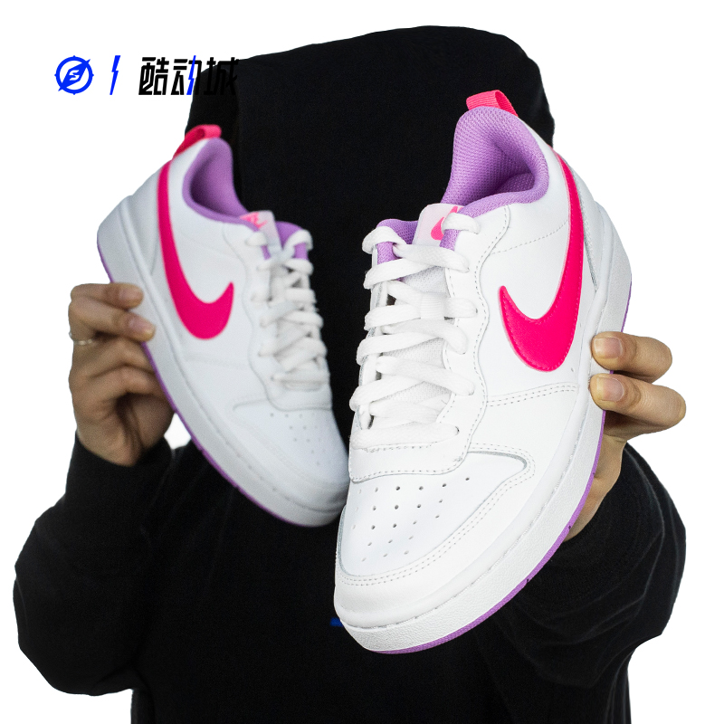 NIKE COURT BOROUGH 2 男女低帮运动休闲板鞋 BQ5448-100 839985 - 图1