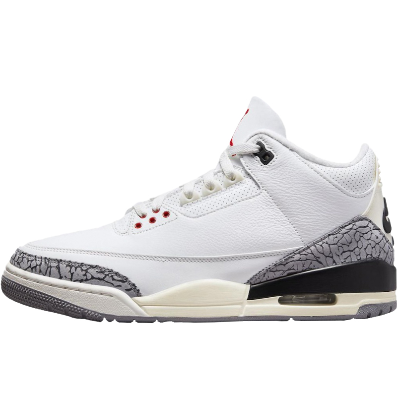 指南针 AIR JORDAN 3 AJ3 男女中帮篮球鞋 DM0966-100 CT8532-102 - 图3