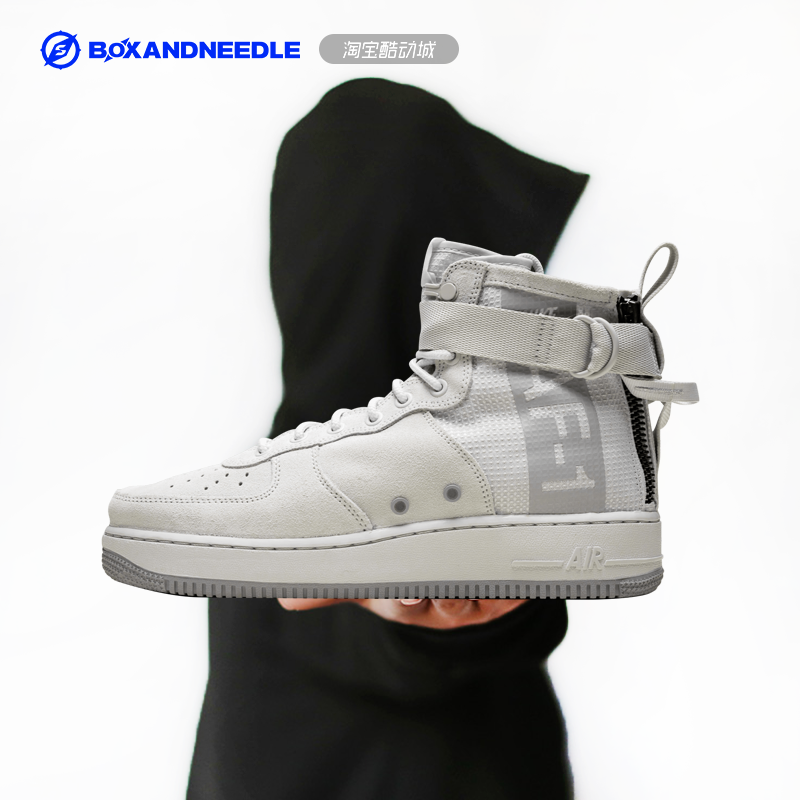 NIKE AIR FORCE 1 AF1中高帮空军一号男女板鞋 804609-AT4141-103-图1