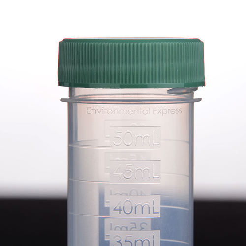 美国EE进口塑料消解管50ml绿盖定量瓶电热UC475-GN计量量筒容量瓶 - 图0