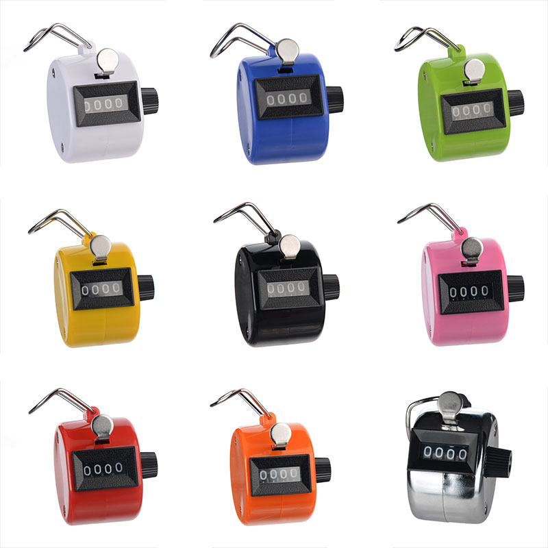 手动计数器细菌落细胞血球板金属塑料机械记数手按神器人流量统计 - 图0