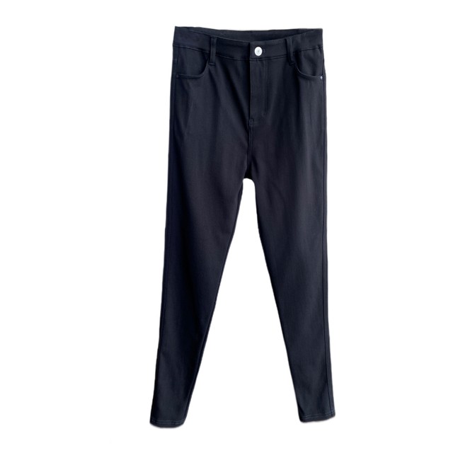 AMR UU Slimming ສີດໍາ Pants ແອວສູງ Elastic ສະດວກສະບາຍ Butt ຍົກສູງບົດບາດ leggings ຕີນຂອງແມ່ຍິງດູໃບໄມ້ລົ່ນແລະລະດູຫນາວແບບໃຫມ່