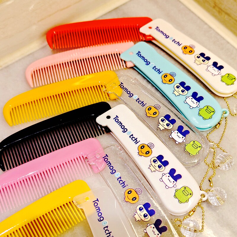 日本拓麻歌子tamagotchi电子宠物便携折叠梳子刘海梳挂件闪片随身,淘宝优惠券,粉丝福利购,淘宝优惠卷