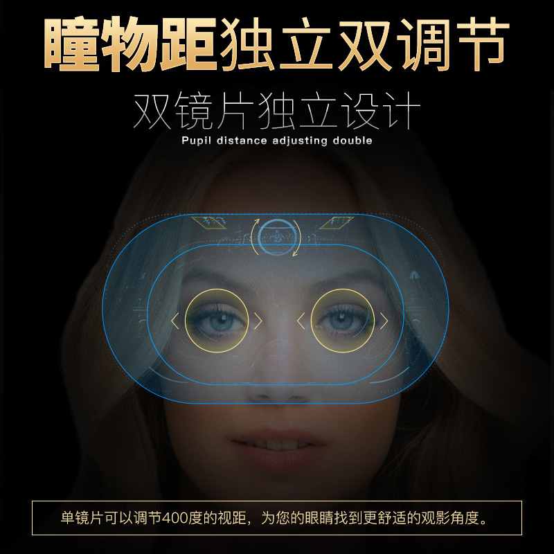 vr眼镜千幻魔镜虚拟现实看3d电影 爱奇艺UC通用头盔式g13手机盒子 - 图2