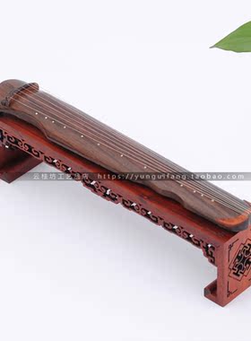 古琴模型中国特色乐器木质工艺品