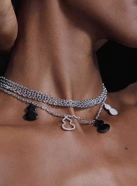 福运连连 · 葫纳祥天招福好运葫芦项链耳钉新中式锁骨链耳饰品