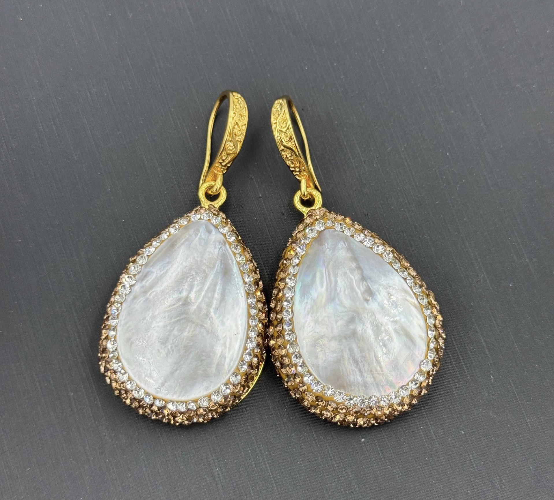 新款天然珍珠贝壳镶嵌三件套中古珠宝个性纯手工套装,淘宝优惠券,粉丝福利购,淘宝优惠卷