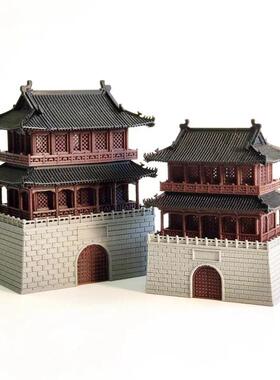 古代建筑中式风摆件盆景微景观