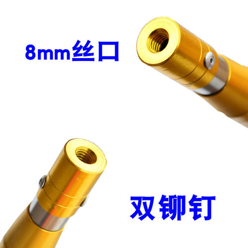 巡洋鲨钓鱼超硬加厚不锈钢抄网杆3米4米 6米伸缩定位抄网竿鱼叉杆 - 图0