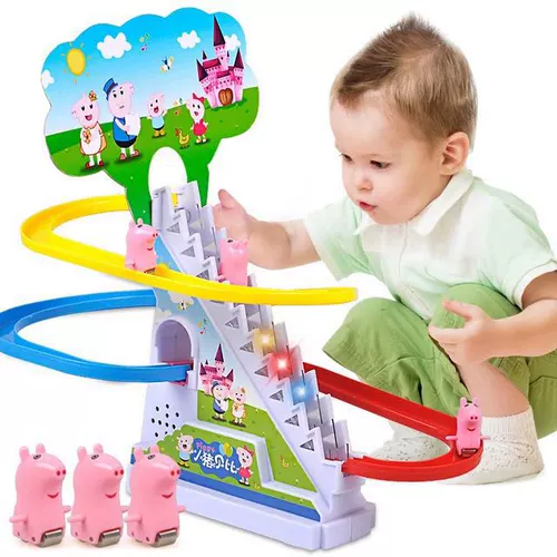 TikTok, автоматическое метро, электрическая горка, конструктор, игрушка с рельсами