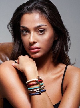 欧美风钉子ins饰品情侣手环定制