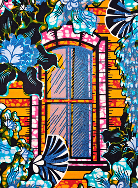 金砂非洲蜡染全棉服装面料