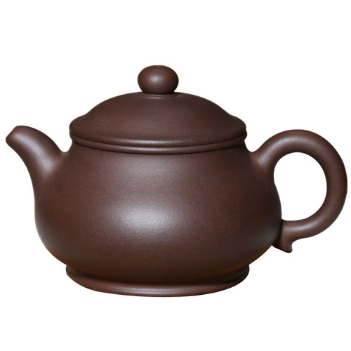 宜兴紫砂壶功夫茶具茶壶吴海良纯手工260CC原矿黑墩头老紫泥潘壶 - 图3