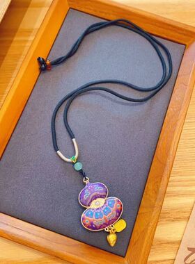 非遗宋锦葫芦蝴蝶国风项挂链项链