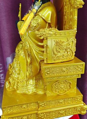 黑脸广济龙王菩萨神像财神五台山龙五爷真身佛像家用供奉招财摆件