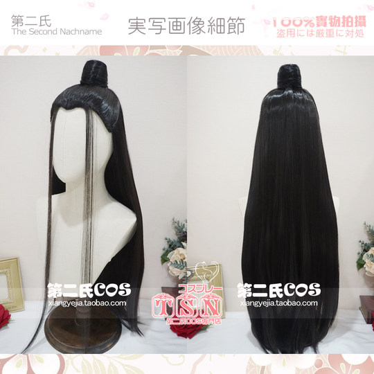 Second Family Shen Zhou Jiangnan Hundred Scenery Pictures Universal Ancient Style Style Hanfu Ancient Costume COS Wig Q68