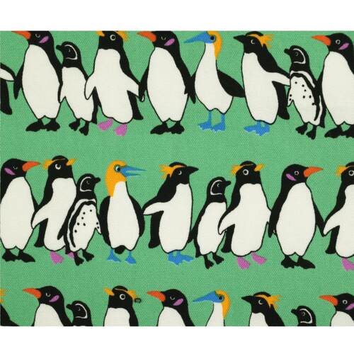 日本进口牛津棉布料seven纯棉细帆布手工diy服装面料围裙萌趣企鹅 - 图3