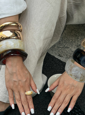 晕染亚克力树脂手镯Bracelet