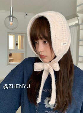 韩系麻花针织头巾耳罩女冬季加厚保暖防寒骑行百搭耳套耳暖耳捂子