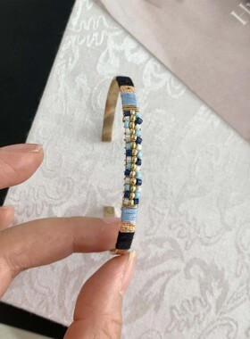 301南法假期工坊手作编织这款配色及工艺带浓郁异域色彩手镯yb6-9