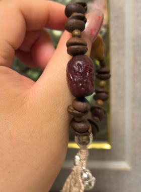 保真纯天然咖啡豆搭配手链