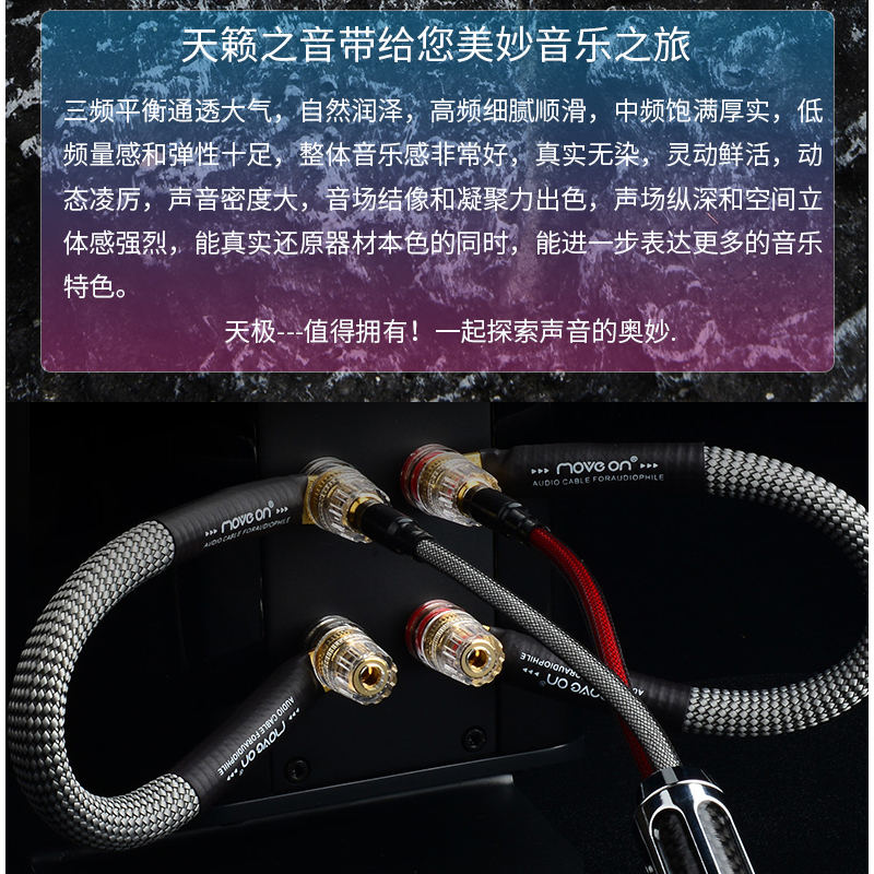 MOVE ON天极TANGO单晶铜6N发烧级HIFI音响跳线音箱桥线短路连接线 - 图0