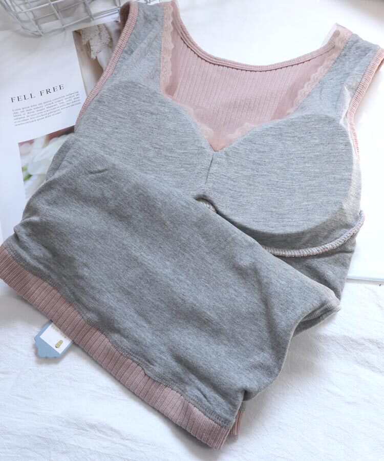 尚尼秀7231冬季螺纹双层加绒带胸垫打底修身保暖内衣7505内搭背心,淘宝优惠券,粉丝福利购,淘宝优惠卷