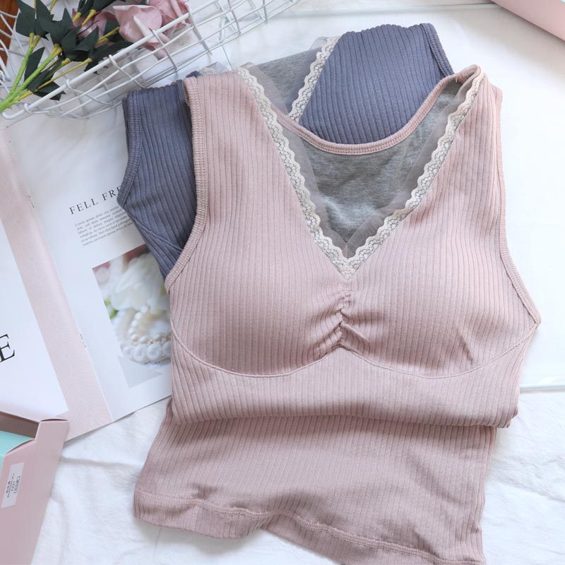 尚尼秀7231冬季螺纹双层加绒带胸垫打底修身保暖内衣7505内搭背心,淘宝优惠券,粉丝福利购,淘宝优惠卷