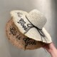 Summer sun protection beach hat women traveling for vacation big hat brim internet celebrity straw woven sun hat versatile fashion breasted straw hat