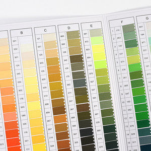 原装正版YKK日本拉链色卡服装纺织业国际颜色标准582色吉田拉链色