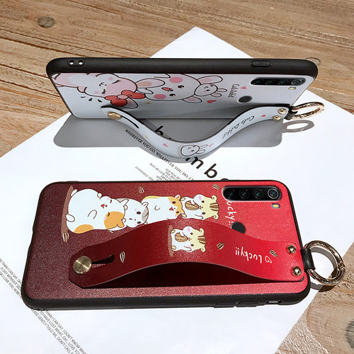 适用红米note8pr0手机壳M1906G7E女款T软redemi note9pro 5G保护套nota8p可爱not8p小米m1n0te8p腕带mlnt8por - 图3