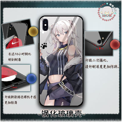 Vtuber 狮白牡丹雪花菈米动漫周边苹果华为小米oppovivo手机壳 虎窝淘